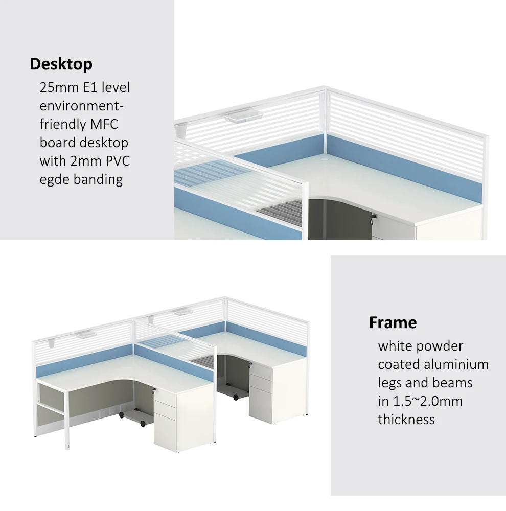 Used Office Workstation 2 To 6 Person Office Desk Table Office