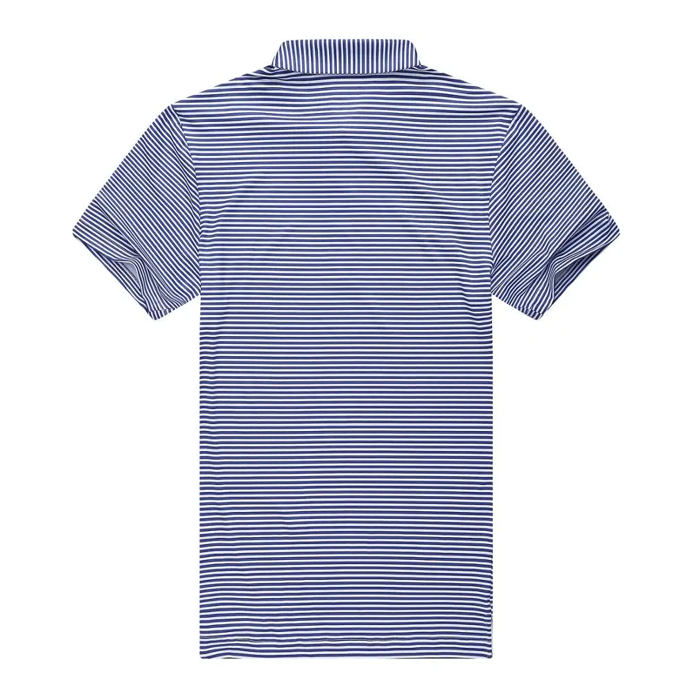 
Custom brands high quality dry fit fabric sublimation striped sport golf 4 men wholesale us size polo shirts 