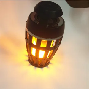 Portable Outdoor Wireless LED Flame Lamp Bluetooth Speaker