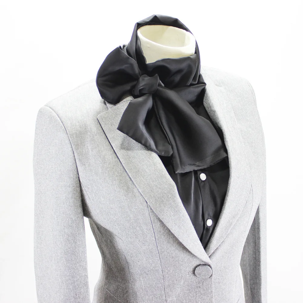 

fashion custom satin black detachable women capelet blouse half shirt faux fake false collar, Shown in pictures