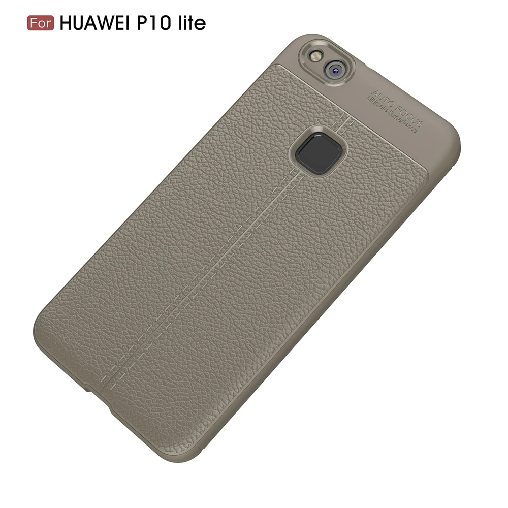 2017 New Design Carbon Fiber Lichee Pattern For Huawei P10 Lite Soft TPU Case For Huawei P10 Lite