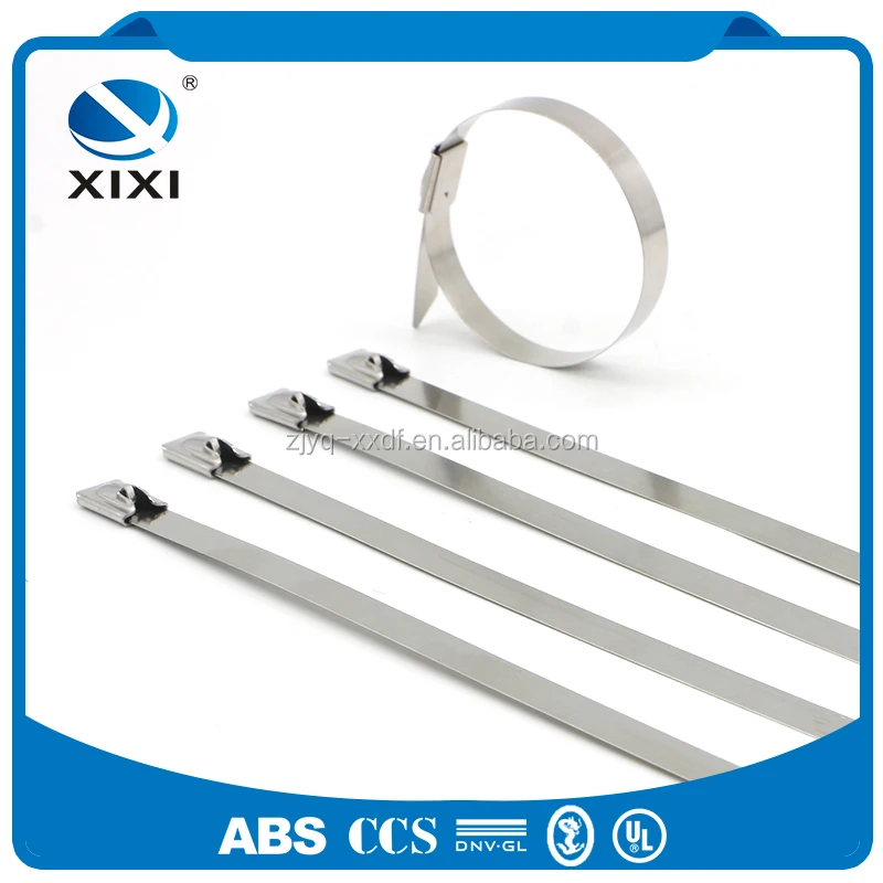 
Self Locking Stainless Steel Metal Cable Zip Ties Uncoated 
