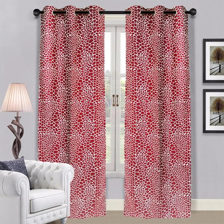 2017 Wholesale Colorful Stock Cheap Fancy Window Curtains