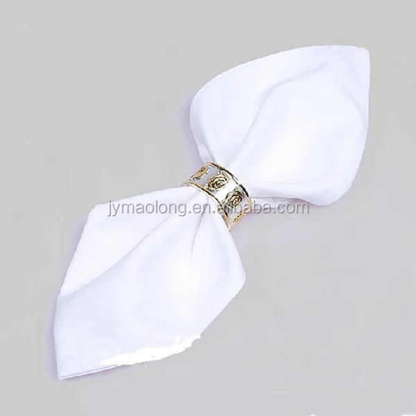 
Washable Plain White Disposable Linen Napkins 