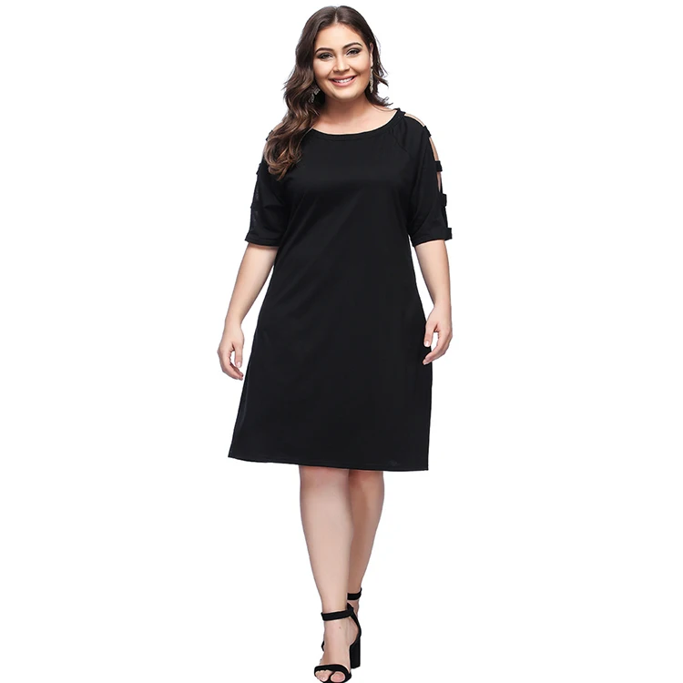 

South Korea O'Dello Fashion Loose Version Women Plus Size Dress, As show