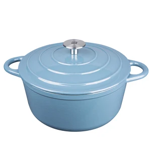 Image of Enameled Cast Iron Cookware Dutch Oven Classic Enamel Cookware with Self Basting Lid