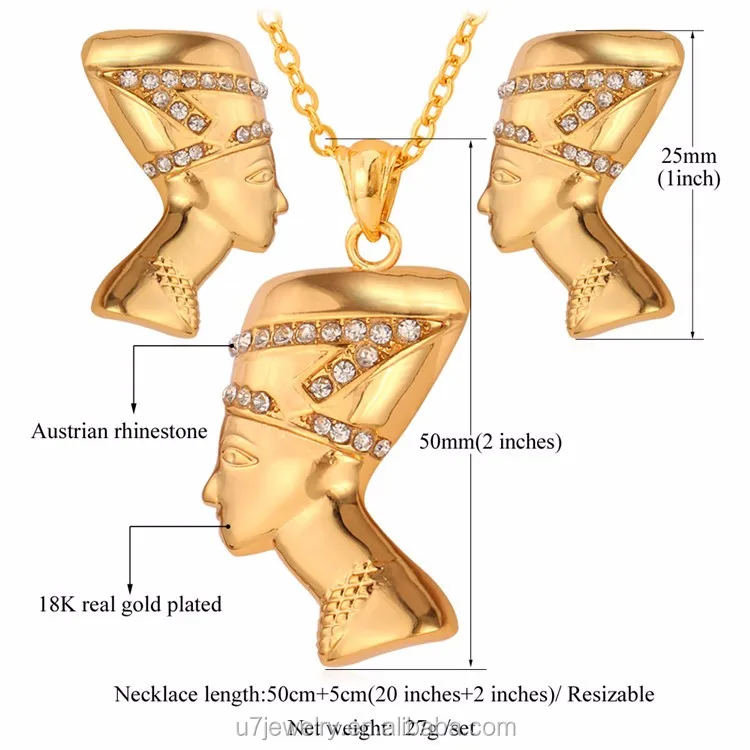 Set De 2 Bijoux Pharaon : Collier + Boucles D'oreilles - Couleur Argenté - Neuf Sans Emballage - Belle Miss Paris