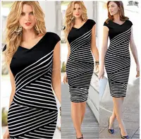 

2019 cheap clothing fashion dresses for women stretch dress bodycon office pencil dress