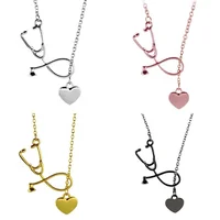 

Valentine's Day Gifts Love Heart Shape Medical Stethoscope Necklace