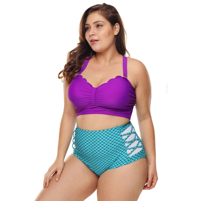 

Wholesale Women High Waist Plus Size Bikini Swimwear