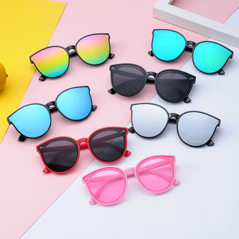 

2019 Fashion Brand Kids Sunglasses Black Children's Sunglasses Anti-uv Baby Sun-shading Eyeglasses Girl Boy Glasses UV400, White;blue;pink;black