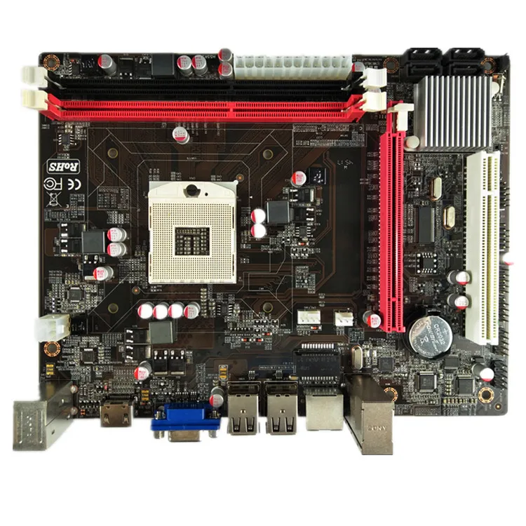 

2018 Intel Chipset PGA988 HM55 desktop motherboard with onboard core CPU