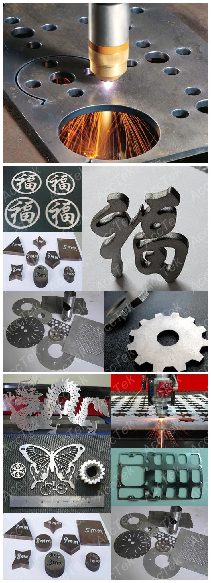 Precision iron Stainless steel metal plate plasma cutting machine 1325 metal cutter