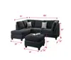 Dubai modular sectional 3 2 1 recliner furniture hotel sleeper natural fabric sofa
