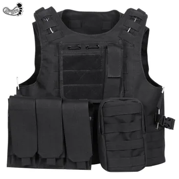 Military Army Molle Police Tactical Combat Vest For Shooting And ...
