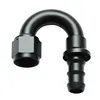Fuel Oil connector AN8 180 degree push lock an hose fitting