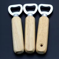 

Wholesale Cheap Custom Wooden Beer Blank Wood Handle Bottle Opener