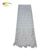 african baby organic cotton big crochet net beige snowflake jacquard lace fabric