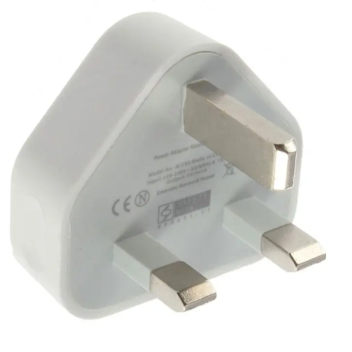 

USB Multi Charger Mini USB Wall Charger Adapter USB Charger UK Plug, Black;white;purple;yellow;pink;rose red;blue;orange;green;red