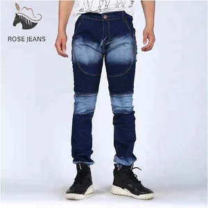 mixed color jeans