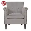 Modern design fabric single person settee cheap 1 seater sofa with armrest