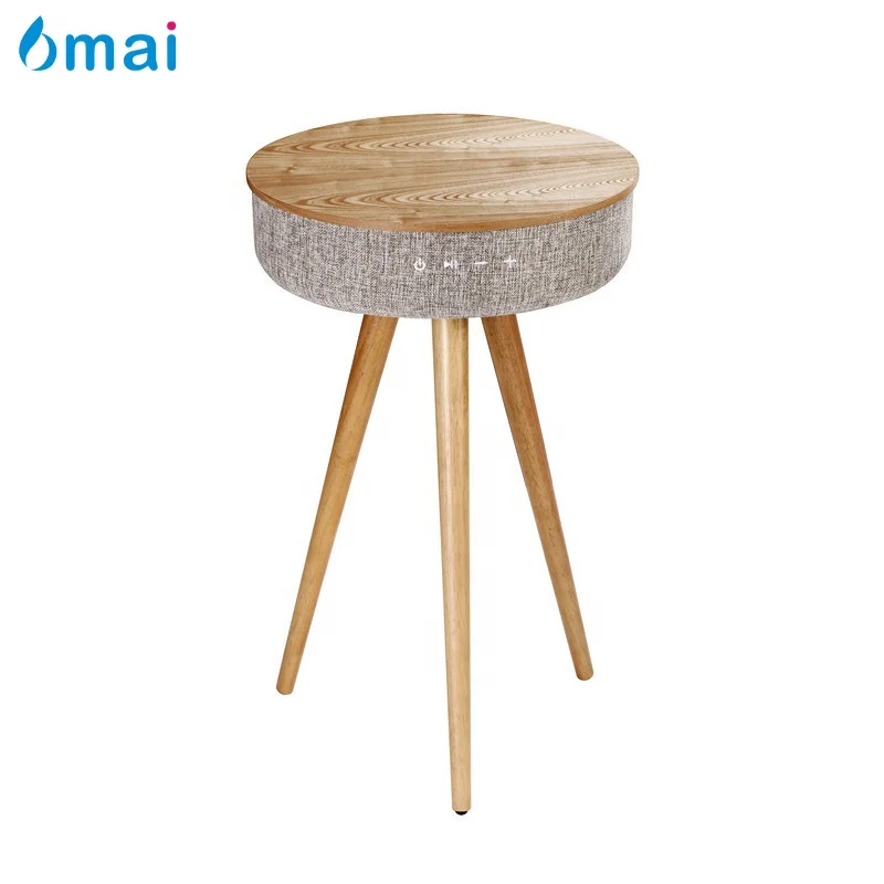 6mai Wood Subwoofer Audio Sound Home Decoration Furniture Coffee Desktop Wireless Charging Bluetooth Speaker