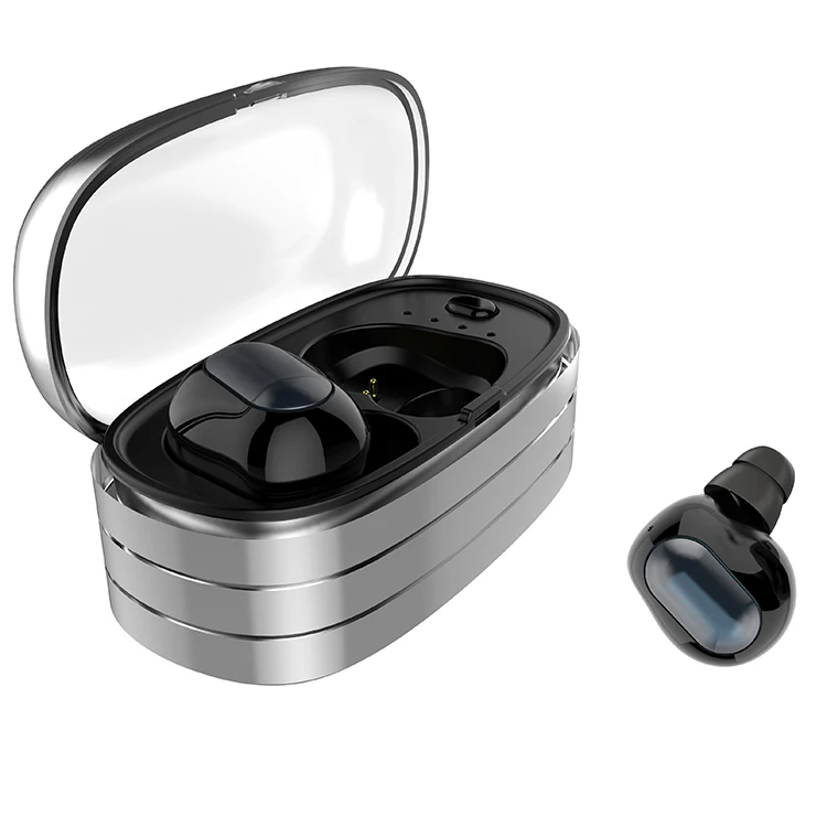 

Factory oem tws earbuds wireless earphone with charging case, Black;silver;pink