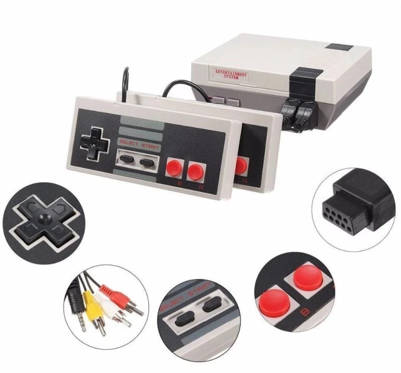 Retro Classic Tv Game Console 8-bit Built-in 620 Preloaded Childhood ...