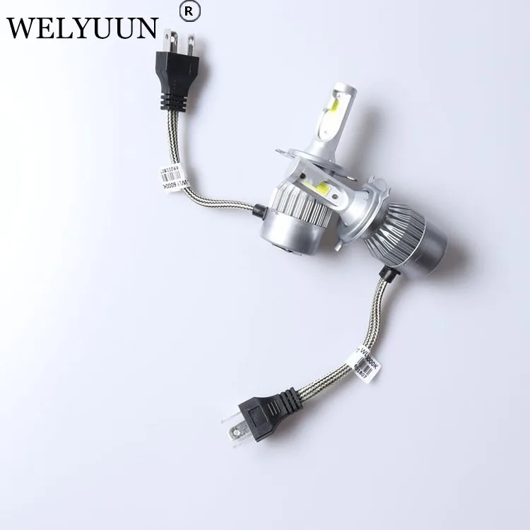 Car Accessories C6 Led Headlight H1 H3 H7 H4 H11 9005 9006 Led