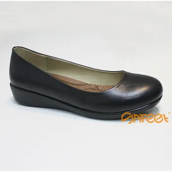 Light Weight Genuine Leather Kfc Non Slip Work Shoes Breathable