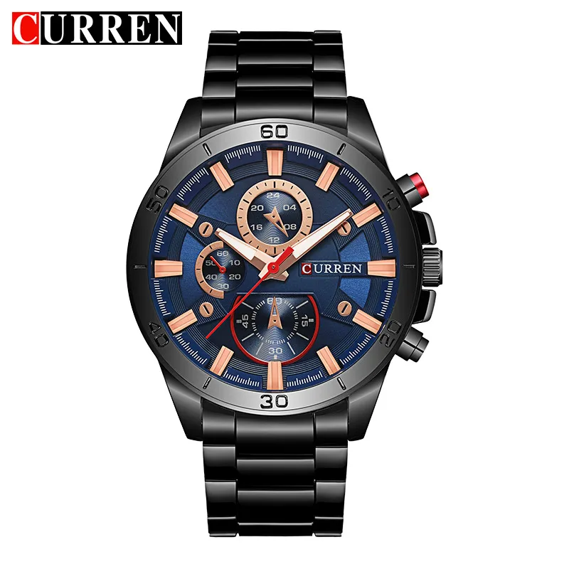 

Curren 8275 new top brand luxury Watch Men relogio masculino quartz watch fashion casual alloy wristwatches