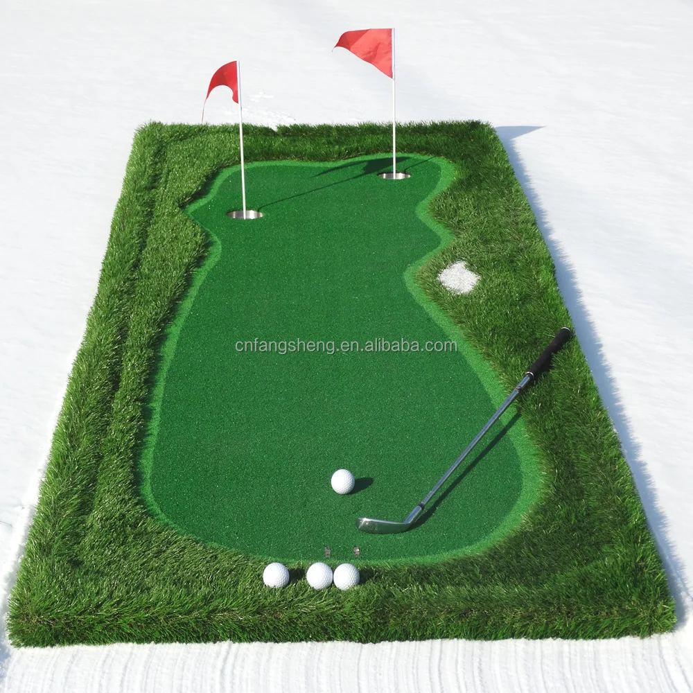 Indoor Putting Green Mini Golf Golf Practice Mat For Water Or Island