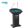 Plastic and steel surface Multimedia Lecterns/Digital Podium, desk/table/computer table/multimedia /pulpits on wheels