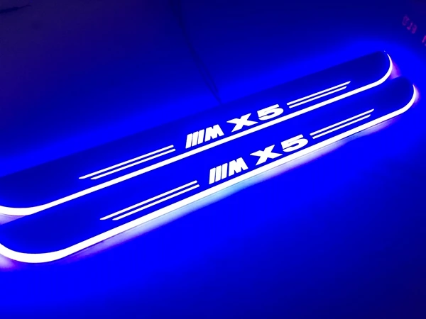 Logo size customize led door sill scuff plate supply quality door sill plate