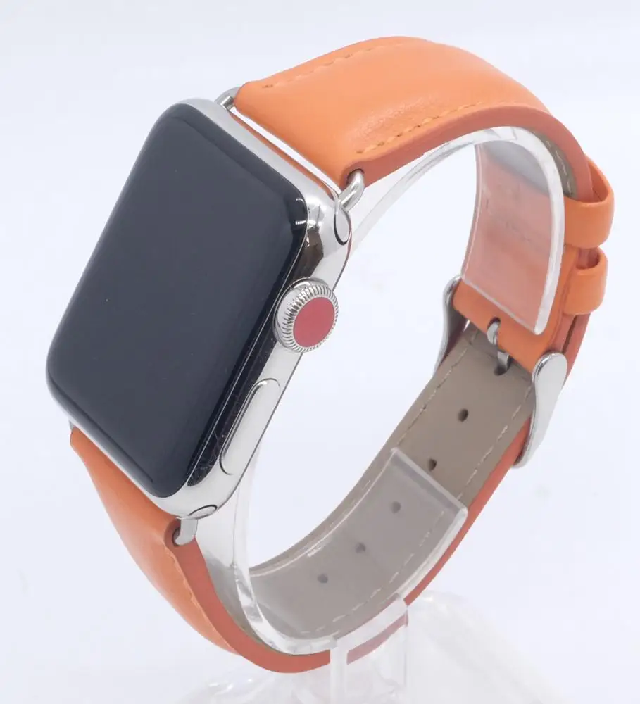 

china factory price for apple iwatch band 38mm 42mm leather watch strap, Brown,black etc