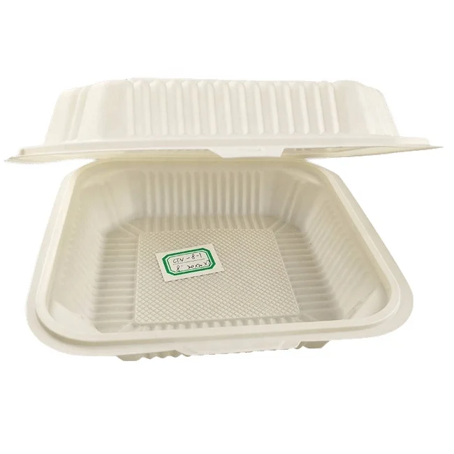 Econewleaf 8 Inch Wholesale Plastic Clamshell Packaging Lunch Boxes Disposable Plastic Food