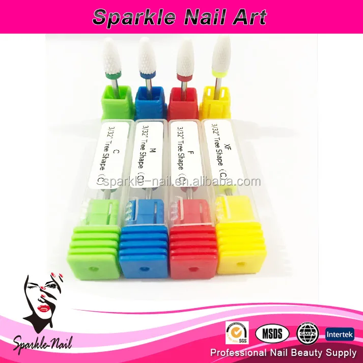 

New Ceramic Nail File Drill Bit Tools For Nail Art Machine, Colorful