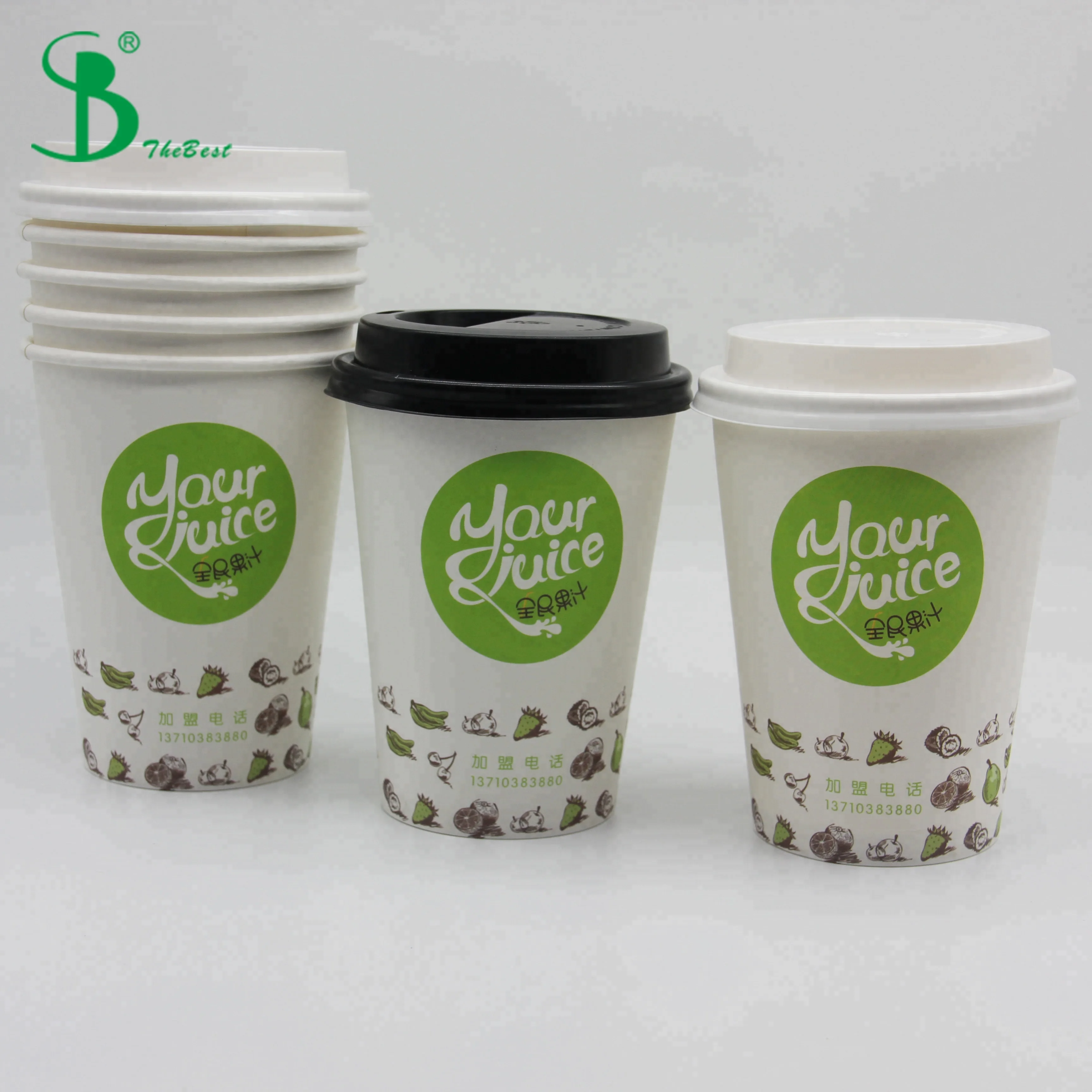 Custom Design Paper Cup Disposable Hot Coffee Paper Cup With Lids - Buy ...