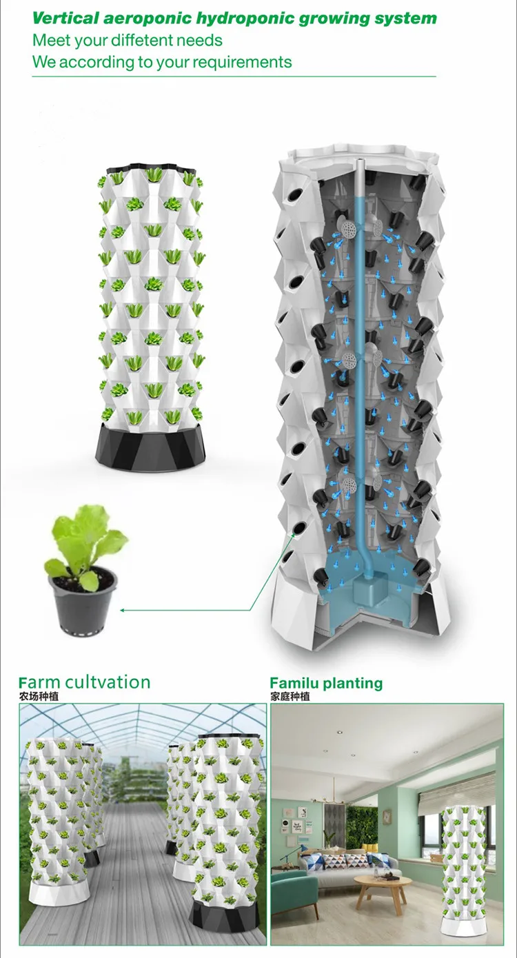 Skyplant Hydroponic Fodder System Vertical Hydroponic Tower Garden Aeroponics System Buy Hydroponic Fodder System Tower Garden Aeroponics System Hydroponic Irrigation System Product On Alibaba Com