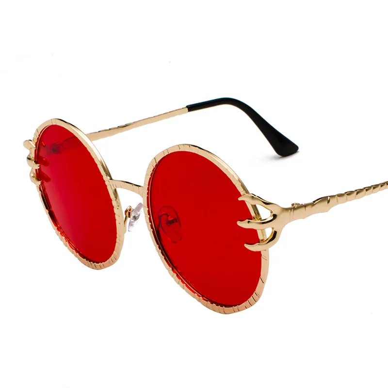 

2019 Metal ocean piece sunglasses magic claw glasses frame men women round sunglasses, Custom colors