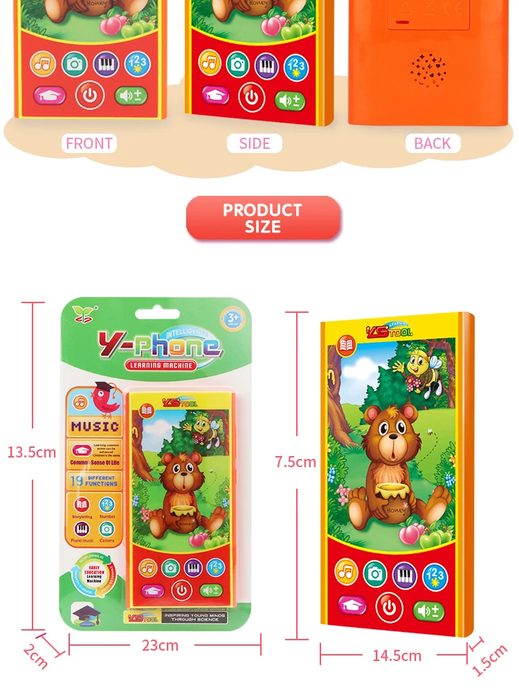 Wholesale battery operated learning baby phone toy