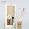 2018 new model 80ml ocean scent reed diffuser with rattan stick and sola flower