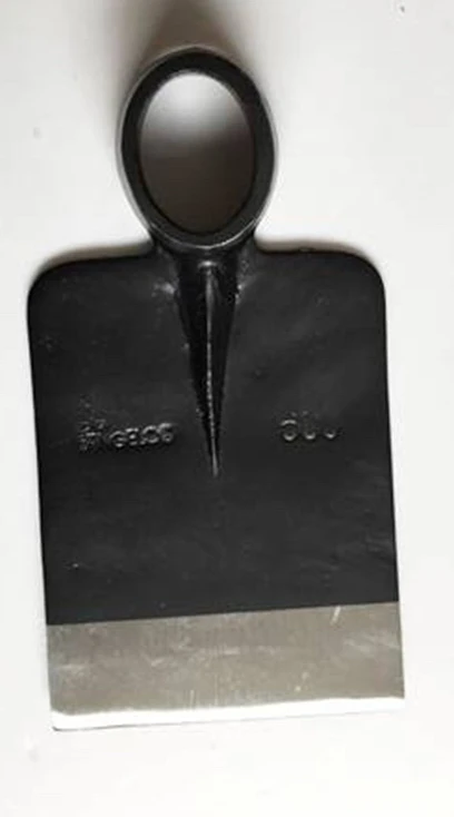 
wide weed steel digging hoe head with wooden handle 