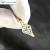 Tianyu solid yellow Gold Ring forever one Moissanite Diamond engagement Wedding lady Ring