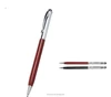 metal slim small touch stylus twist ball pen with string customer logo glitter