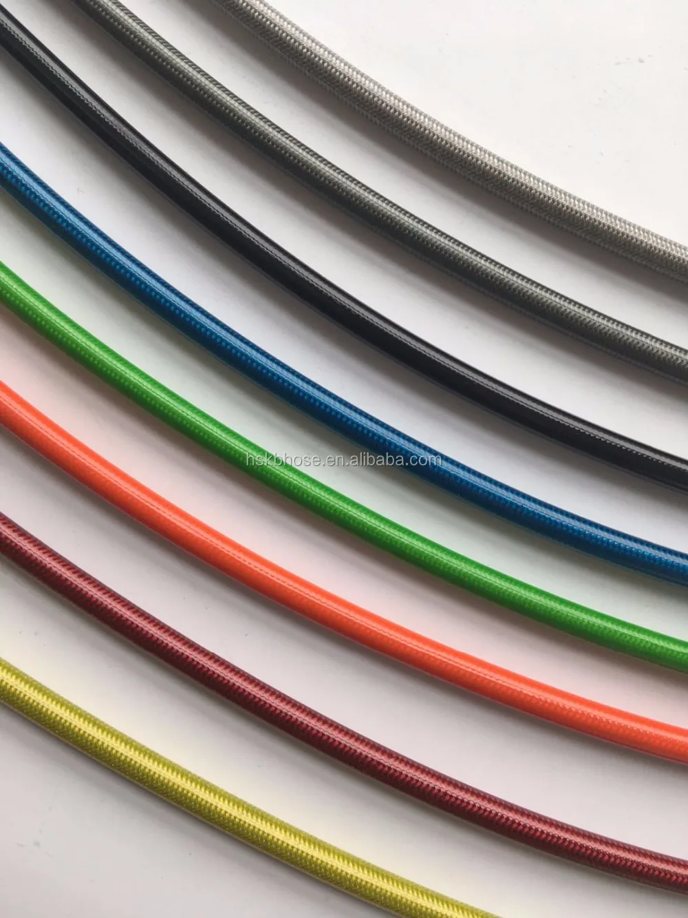 Colored Stainless Steel Braided Brake Hose Clear Pvc Braided Stainless