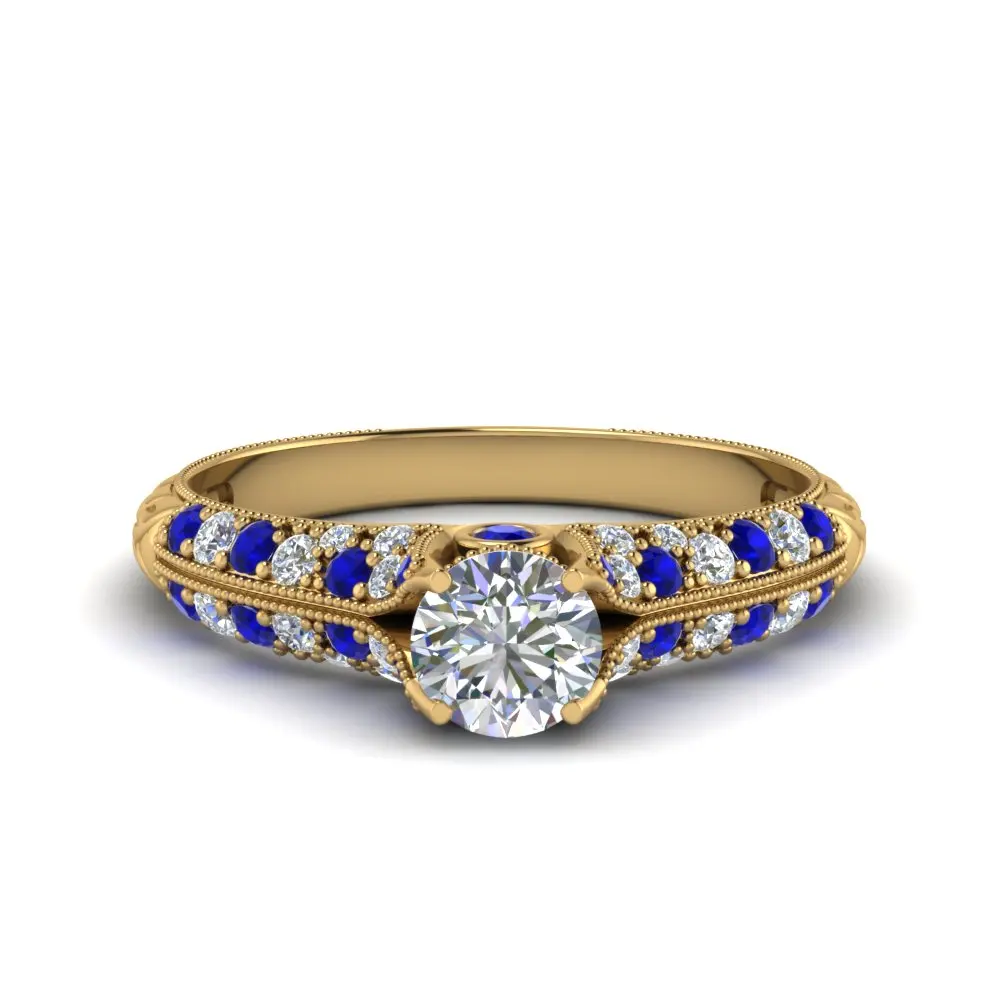 

Colorful Stone Gold Plated Design Silver Metal Big Stone Ring Designs for Women