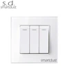 Smartdust Crystal British 86 Glass New Design Wall Switch Socket