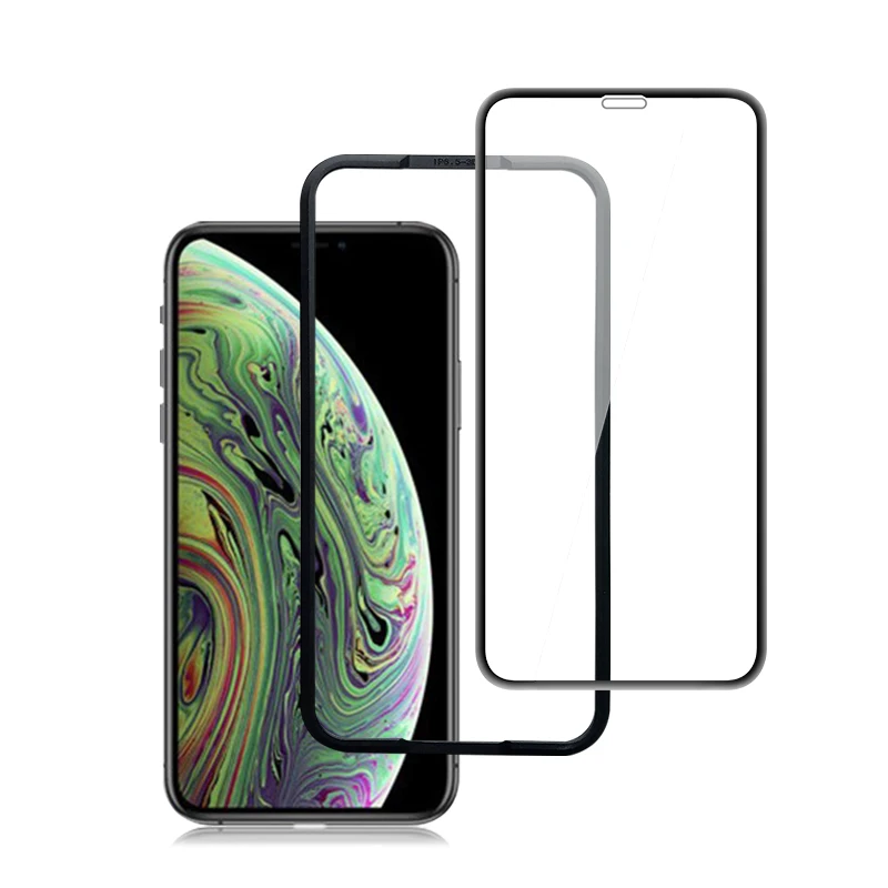 

9H hardness 3d tempered glass full cover mobile phone screen protector For iphone XS
