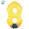 Wholesale commercial water park tube heavy duty twin swim ring float river tube 2 person pool inflatable tube
